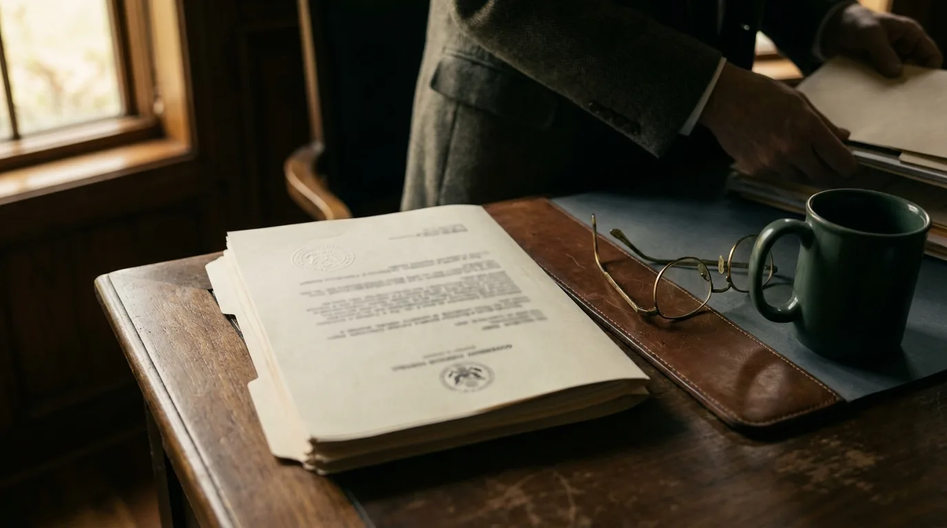 Close-up of an official-looking IRS Notice of Federal Tax Lien document on a desk