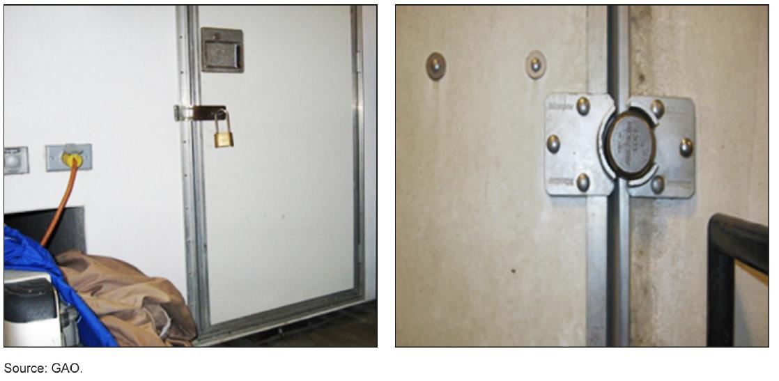 A heavy padlock and high-security lock