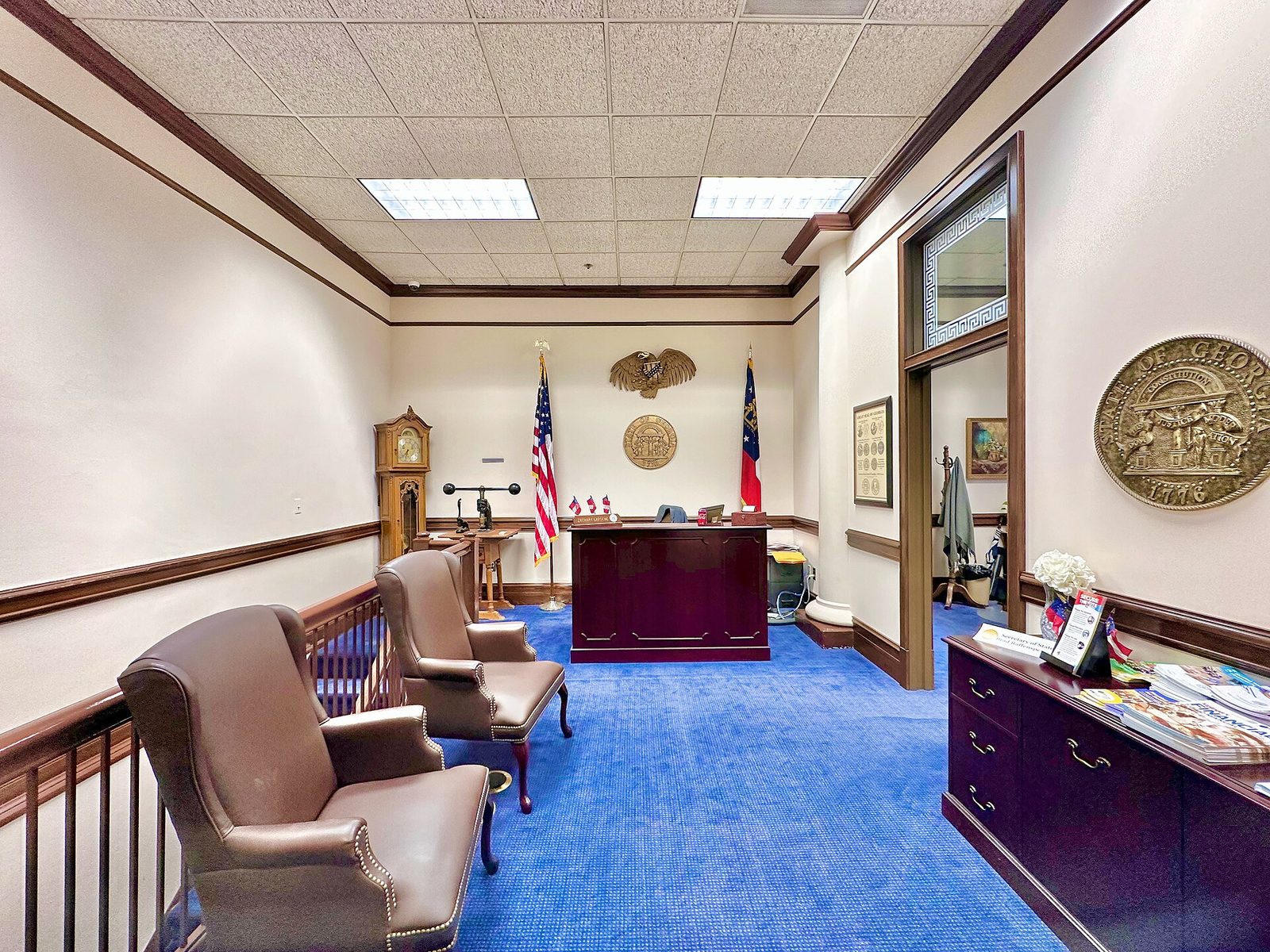 The office of the Georgia Secretary of State inside the state capitol